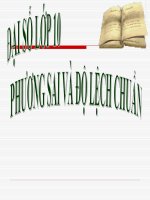 Bài giảng Đại số 10 chương 5 bài 4 Phương sai và độ lệch chuẩn