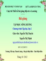 slide thuyết trình  Tập đọc lớp 2 - Bài Sông Hương