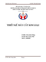thiết kế máy cắt kim loại