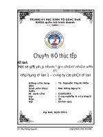 Chuyên đề thực tập: Một số giải pháp nhằm giữ chân” nhân viên tại nhà hàng Dạ lan I  Công ty cổ phần Dạ Lan