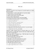 Một số kiến nghị nhằm hoàn thiện quản lý nguồn nhân lực trong Chi nhánh công ty TNHH MTV phát triển đô thị và khu công nghiệp IDICO tại Hà Nội