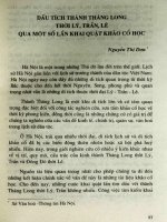 Dấu tích thành Thăng Long thời Lý, Trần, Lê qua một số lần khai quật khảo cổ học.PDF