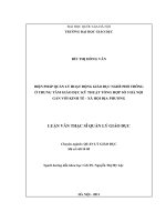 Biện pháp quản lý hoạt động giáo dục nghề phổ thông ở trung tâm giáo dục kỹ thuật tổng hợp số 5 Hà Nội gắn với kinh tế - xã hội địa phương