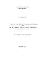 Giải pháp phát triển đội ngũ thanh tra viên chuyên môn cấp trung học phổ thông của thành phố Hải Phòng giai đoạn hiện nay