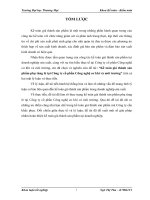 Kế toán giá thành sản phẩm phụ tùng lẻ tại Công ty cổ phần Công nghệ cơ khí và môi trường