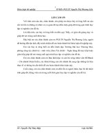 Chất lượng cho vay ngắn hạn tại HDBank – Chi nhánh Hoàn Kiếm