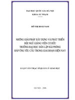 Những giải pháp xây dựng và phát triển đội ngũ giảng viên cơ hữu trường Đại học Dân lập Hải Phòng đáp ứng yêu cầu trong giai đoạn hiện nay tt.PDF