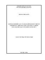 ĐÁNH GIÁ ĐỘ HIỆU LƢ̣C CỦA BẢNG KIỂM HÀNH VI TRẺ EM ACHENBACH – PHIÊN BẢN VIỆT NAM (CBCL-V) TRONG  SÀNG LỌC RỐI LOẠN TĂNG ĐỘNG GIẢM CHÚ Ý