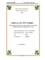 KẾ TOÁN BÁN MẶT HÀNG CÁM TẠI CÔNG TY CỔ PHẦN THƯƠNG MẠI XUẤT NHẬP KHẨU TỪ SƠN