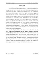 Phân tích hiệu quả sử dụng vốn kinh doanh tại Công ty Cổ phần Phát triển Thủ đô