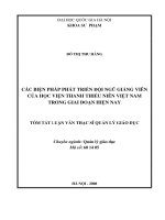 Các biện pháp phát triển đội ngũ giảng viên của Học viện Thanh thiếu niên Việt Nam trong giai đoạn hiện nay tt.PDF