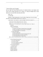 Một số giai pháp quản lý nhằm nâng cao hiệu quả sản xuất kinh doanh của công ty TNHH dịch vụ và thương mại Đại Dương