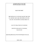 Biện pháp quản lý giáo dục đạo đức cho học sinh của trường Trung học phổ thông Yên Viên - Gia Lâm - Hà Nội trong giai đoạn hiện nay