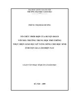 Tổ chức phối hợp của huyện đoàn với nhà trường trung học phổ thông thực hiện giáo dục kỹ năng sống cho học sinh ở huyện Gia Lâm hiện nay
