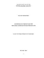 Giải pháp quản lý đội ngũ giáo viên trường trung học cơ sở huyện Mỹ Hào, tỉnh Hưng Yên