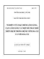 Nghiên cứu đặc điểm lâm sàng, cận lâm sàng và một số thay đổi miễn dịch trong bệnh viêm đa cơ và viêm da cơ (FULL TEXT)