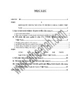 Báo cáo thực tập tại công ty Metro Cash & Carry Việt Nam