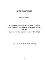 Quản lý dạy học thực hành cho sinh viên khoa Điện hệ Cao đẳng nghề,Trường Đại học Công nghiệp Hà Nội