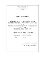 Biện pháp quản lý hoạt động tự học của sinh viên khoa Ngôn ngữ và Văn hóa Pháp trường Đại học Ngoại ngữ - Đại học Quốc gia Hà Nội trong giai đoạn hiện nay tt.PDF