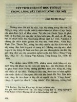 Vết tích khảo cổ học thời Lý trong lòng đất Thăng Long - Hà Nội.PDF