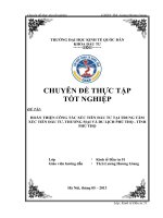 Hoàn thiện công tác Xúc tiến đầu tư tại Trung tâm xúc tiến Đầu tư, Thương mại và Du lịch Phú Thọ – tỉnh Phú Thọ