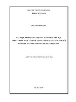 Các biện pháp quản lý đội ngũ giáo viên tiểu học ở huyện Lục Nam, tỉnh Bắc Giang đáp ứng yêu cầu đổi mới giáo dục tiểu học trong giai đoạn hiện nay