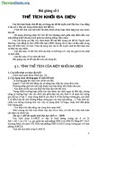 Bài giảng 1 Thể tích khối đa diện luyện thi tốt nghiệp THPT quốc gia 2015