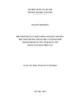 Quản lý hoạt động Giáo dục đạo đức học sinh THCS Bảo Khê, Thành phố Hưng Yên, Hưng Yên