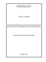 Biện pháp phát triển đội ngũ giáo viên Trung học cơ sở huyện Hưng Hà, Tỉnh Thái Bình trong giai đoạn hiện nay