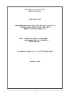 Phát triển đội ngũ giáo viên trường trung cấp Văn hóa Nghệ thuật tỉnh Vĩnh Phúc trong giai đoạn hiện nay