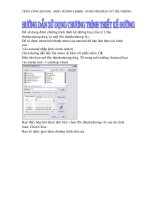 Hướng dẫn sử dụng chương trình thiết kế đường