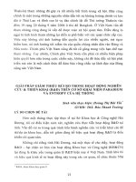 Giải pháp giảm thiểu rủi ro trong hoạt động nghiên cứu & Triển khai (R&D) trên Cơ sở khái niệm Paradigm và Entropy của hệ thống