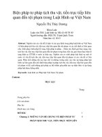 Biện pháp tư pháp tịch thu vật, tiền trực tiếp liên quan đến tội phạm trong Luật Hình sự Việt Nam