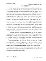 Phân tích hiệu quả sử dụng vốn kinh doanh tại công ty TNHH thương mại Khánh Hà