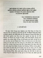 Mô hình cư trú của làng cổ ở đồng bằng Sông Hồng qua tư liệu khảo cổ học ở làng Bách Cốc và xung quanh.PDF