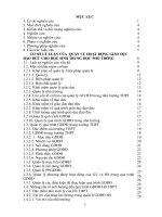 Biện pháp quản lý hoạt động giáo dục đạo đức học sinh ở trường Trung học phổ thông Tự Lập - Mê Linh - Hà Nội