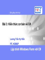 LẬP TRÌNH WINDOWS VỚI C# cơ bản