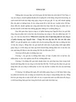 Phân tích và dự báo cầu về mặt hàng điện tử của công ty cổ phần thương mại Nguyễn Kim – Tràng Thi trên địa bàn Hà Nội cho đến năm 2015