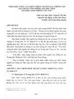 Tìm hiểu công tác phát triển nguồn lực thông tin tại Trung tâm Thông tin Thư viện Đại học Giao thông vận tải