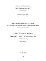 Sử dụng đồ dùng trực quan quy ước trong dạy học Lịch sử thế giới lớp 11 trường Trung học phổ thông (chương trình chuẩn