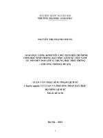 Giáo dục lòng kính yêu Chủ tịch Hồ Chí Minh cho học sinh trong dạy học Lịch sử Việt Nam từ 1919 đến năm 1945 lớp 12 trung học phổ thông