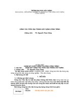 Bài giảng bồi dưỡng nghiệp vụ giám sát thi công xây dựng công trình, công tác trắc địa trong xây dựng công trình