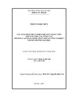 Các giải pháp phát triển đội ngũ giảng viên đáp ứng nhu cầu nâng cấp trường Cao đẳng Kinh tế - Kỹ thuật Công nghiệp I thành trường đại học