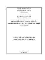 Văn hóa doanh nghiệp của Công ty Cổ phần Thép Thái Bình Dương thực tiễn, bài học kinh nghiệm và giải pháp