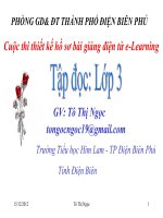 slide thuyết trình Tập đọc 3 Nhớ Việt Bắc