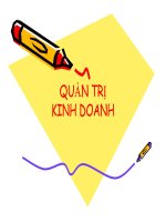 Bài giảng Quản trị kinh doanhPhần I Chương 1 và 2