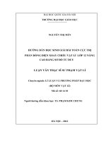 Hướng dẫn học sinh giải bài toán cực trị phần dòng điện xoay chiều Vật lý lớp 12 nâng cao bằng sơ đồ tư duy