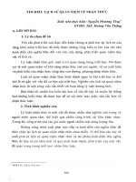 Tìm hiểu lịch sử quan niệm về nhận thức