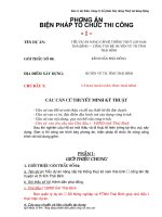 Biện pháp tổ chức thi công nâng cấp hệ thống thủy lợi nam thái bình