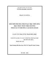 Đổi mới phương pháp dạy học môn hóa học phân tích theo hướng tích cực ở trường Cao đẳng Dược